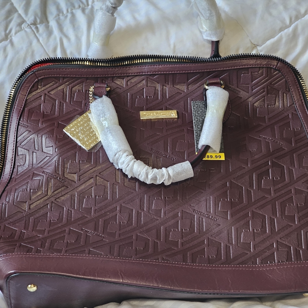 Tote&Carry G3 Briefcase, Workbag, The Tote bag Burgundy